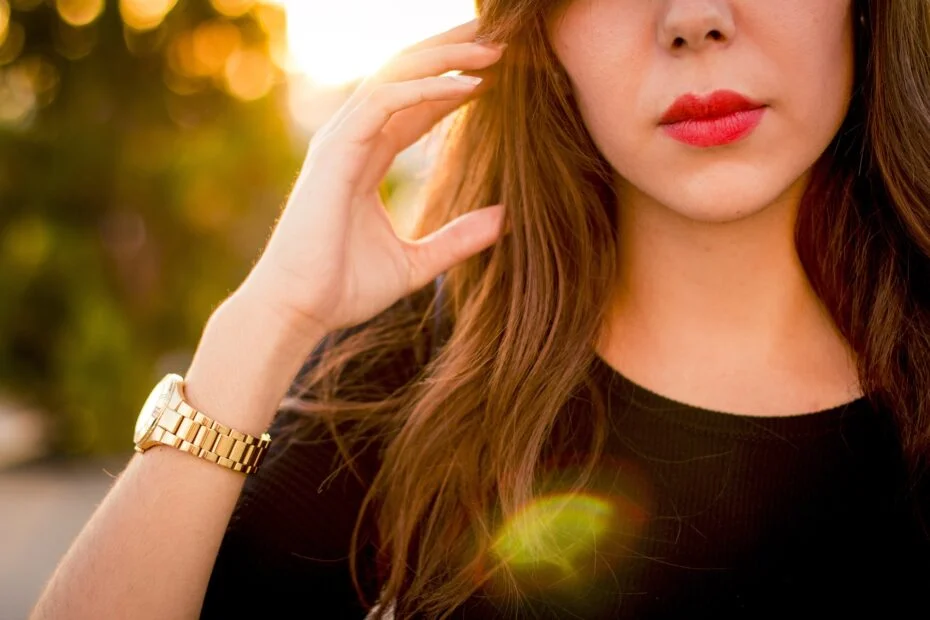 woman with watch